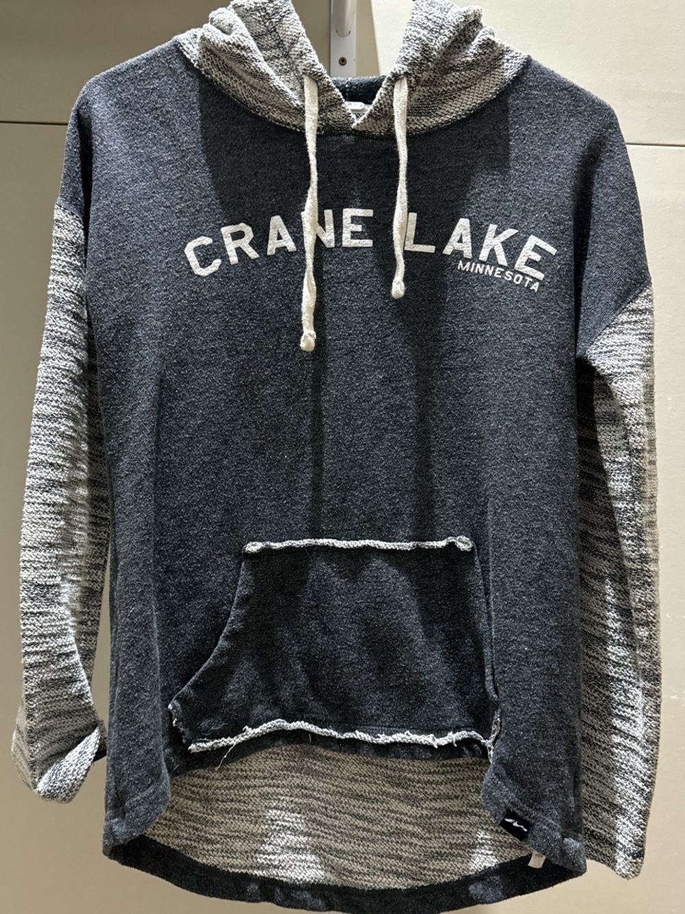 Crane Lake Minnesota Hooded Crewneck Sweater